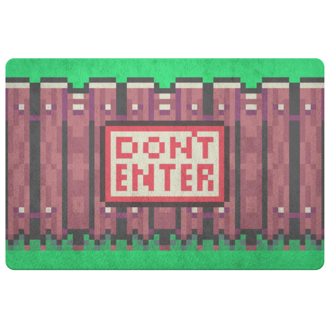 EarthBound ギーグの逆襲 Mother 2 Giant's Step Don't Enter Sign in Color Doormat