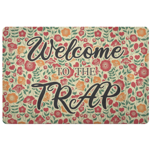 Vvulf Welcome to the TRAP Doormat - 26 by 18 by 1 Inch - 26" x 18" x 1"