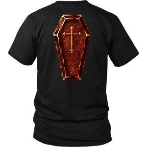 Super Castlevania 4 Coffin - 悪魔城ドラキュラ - Coffin Back Unisex Shirt