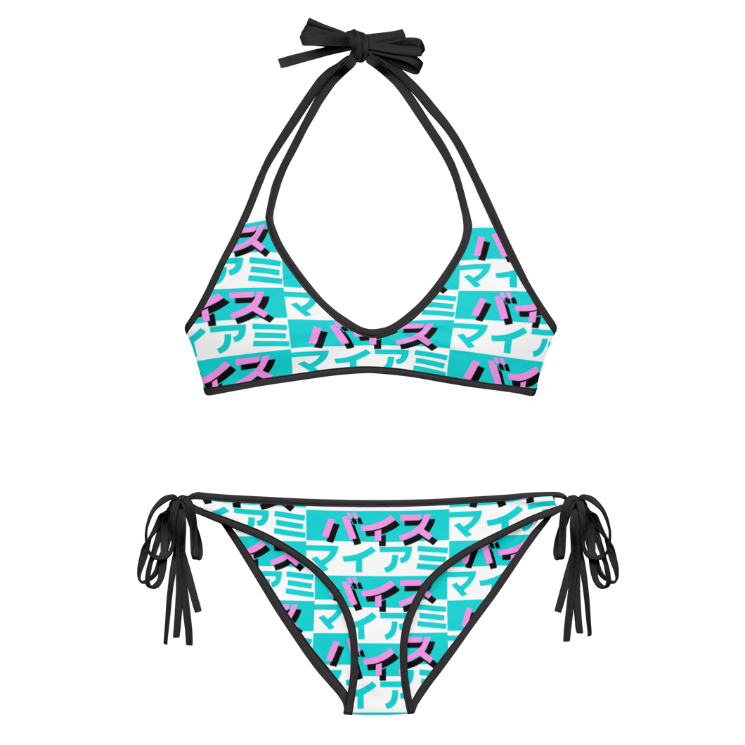 Miami Vice マイアミ・バイス Logo All-Over Print Bikini