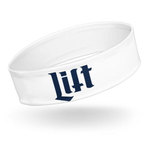 Miller Lift - ビール + ニク- Beer and Gainz - Headband - Navy on White