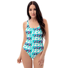 Miami Vice マイアミ・バイス Logo All-Over Print One-Piece Swimsuit