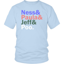 Earthbound Mother Ness & Paula & Jeff & Poo T-Shirt