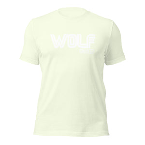 Wolf Electric 狼電機 - White on Citron Unisex t-shirt